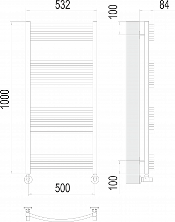 Классик П20 500х1000 Полотенцесушитель  TERMINUS Тула - фото 3